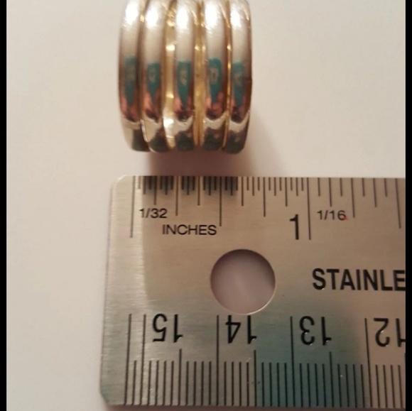 Silver Multi Banded Ring - Picture 3 of 4